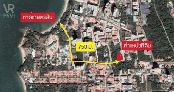 ให้เช่าที่ดิน เมืองพัทยา ขนาด 309 ตร.ว. เหมาะกับกิจการร้านอาหาร หรือคาเฟ่ขนาดใหญ่ มีถนนคอนกรีตทั้ง 3 ด้านของที่ดิน